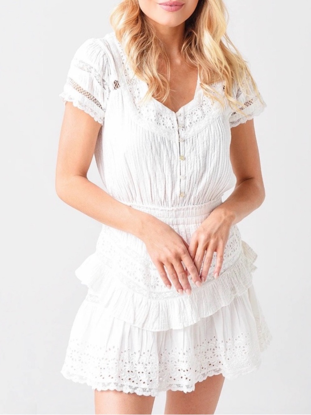 LoveShackFancy Jeromie Dress, Size Small